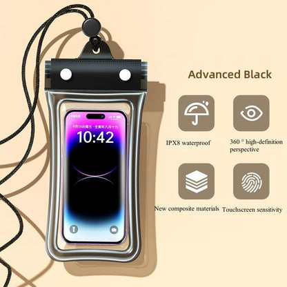 Waterproof Phone Pouch,Floatable Waterproof Phone Pouch with Touchscreen,Universal IPX8 Waterproof Cell Phone Case,Underwater Photography,for Swimming,Rafting,Diving,for All Models (Pink)