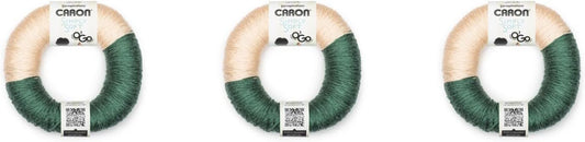 Caron Simply Soft O'Go Monsteria/Light Country Peach Yarn - 3 Pack of 140g/5oz - Acrylic - 4 Medium (Worsted) - 250 Yards - Knitting, Crocheting & Crafts