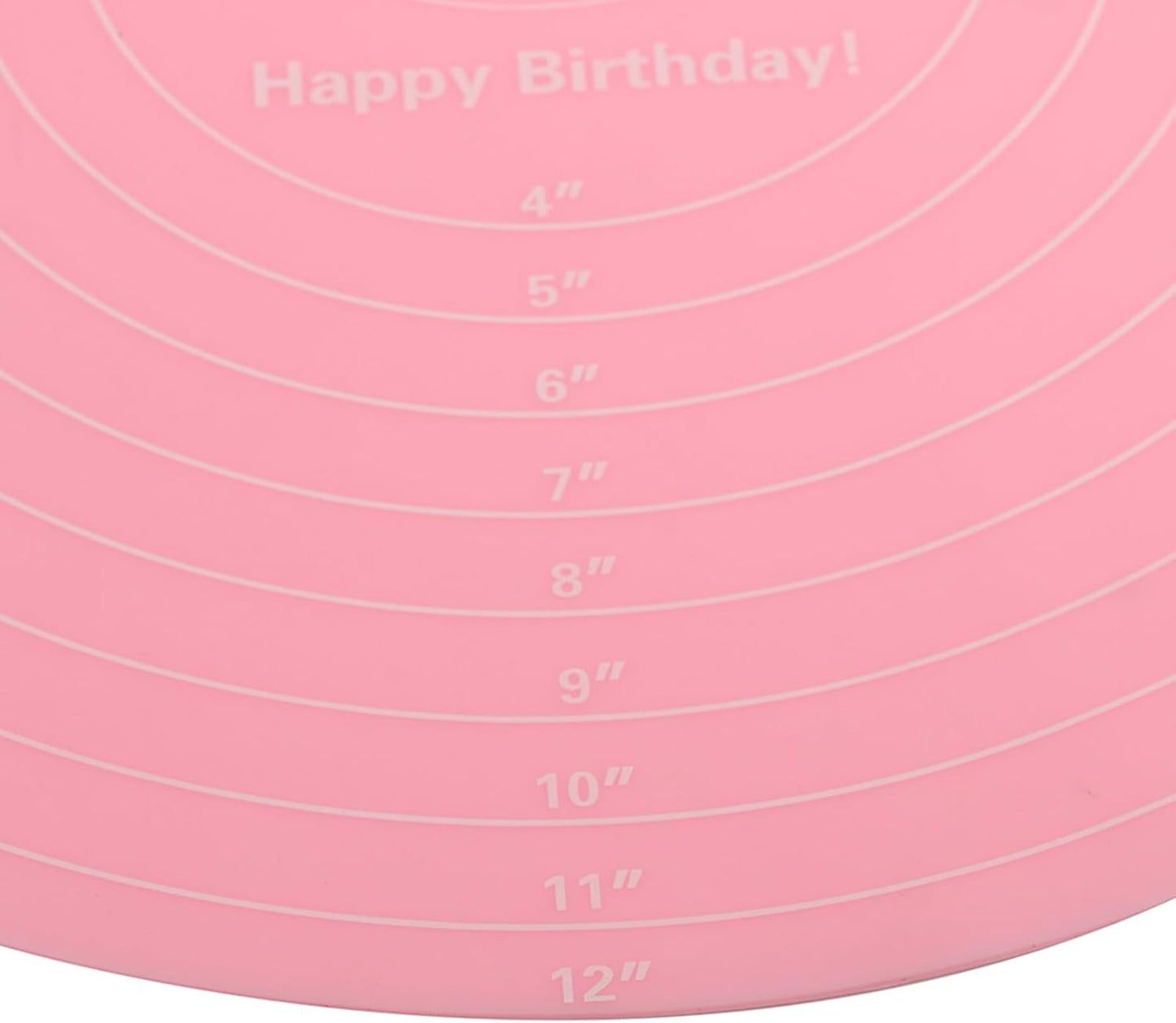 Dough Mat, Silicone Pastry Mat, Kneading Mat, With Measurements, for Making Cakes, Cookies, Macarons Bread and Pastry, 11.81x11.81x0.04 inch, Pink