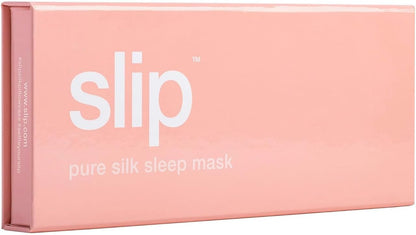 slip Pure Silk Sleep Mask - Pink | 100% Mulberry Silk, Ultra Soft & Comfortable, Blocks Light for Restful Sleep | Adjustable Strap for Perfect Fit, Gentle on Skin & Hair | Ideal Travel Accessory