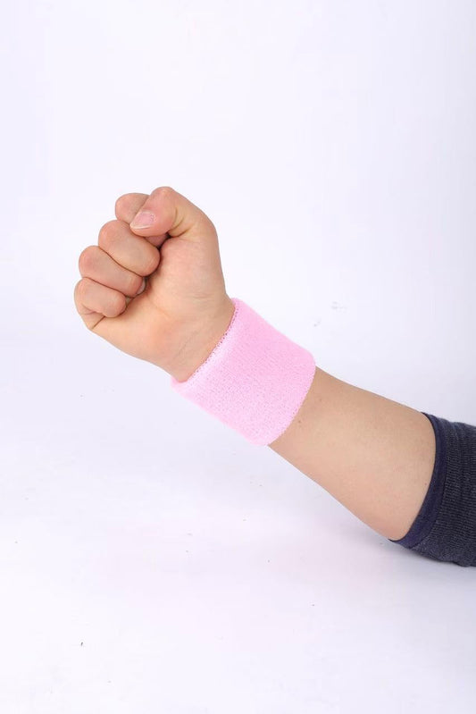 4 Pack 3 inch Wrist Sweatbands Tennis Wrist Bands Absorbent Sweat Band for Men and Women - Elastic Athletic Wrist Bands for Tennis, Basketball, Running, Working Out