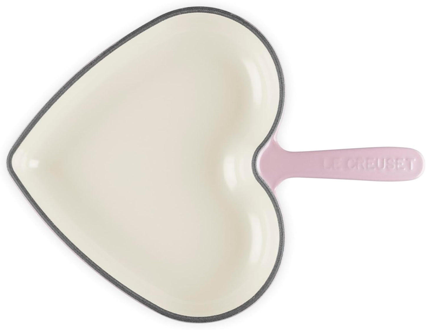 Le Creuset Enameled Cast Iron Traditional Heart Skillet, 10.25", Chiffon Pink