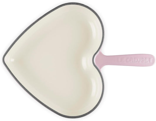 Le Creuset Enameled Cast Iron Traditional Heart Skillet, 10.25", Chiffon Pink