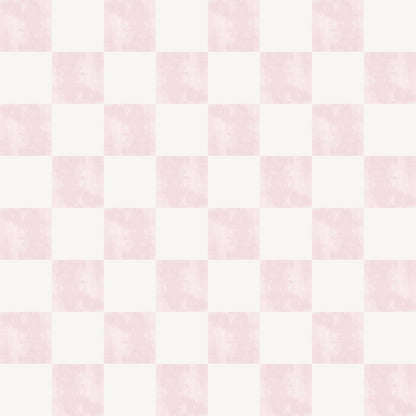 VEELIKE Soft Pink Checkered Peel and Stick Wallpaper 17.7''x118'' Pastel Blush Checkerboard Contact Paper for Cabinets Walls Removable Self Adhesive Girly Wallpaper for Bedroom Nursery Bathroom Vanity
