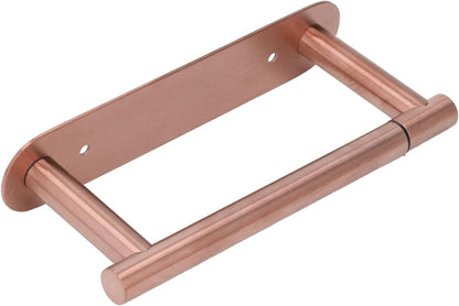 Toilet Paper Holder Wall Mount, 304 Stainless Steel Rustproof Toilet Tissue Roll Holder for Kitchen Bathroom (Rose Gold)