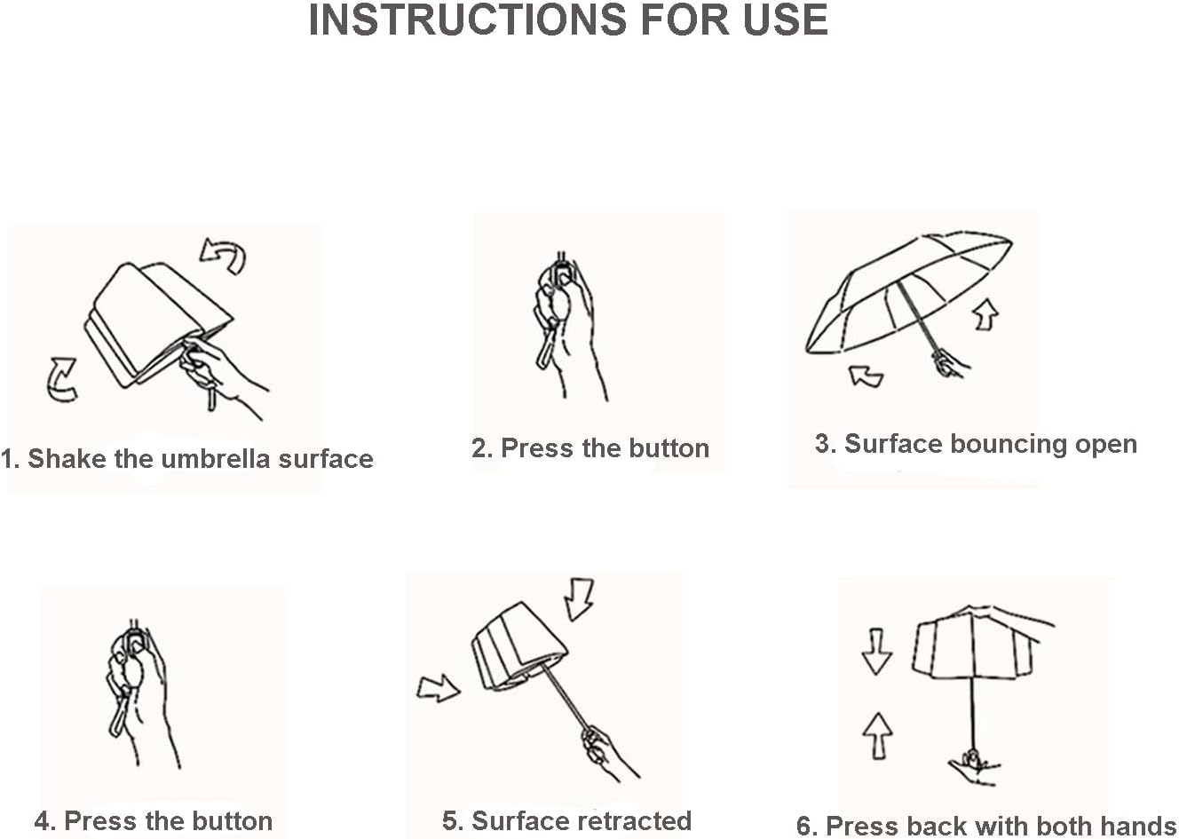 LCY Automatic Anti-UV Folding Golden Parasol Umbrella Small Lightweight Compact Sun & Rain Umbrella