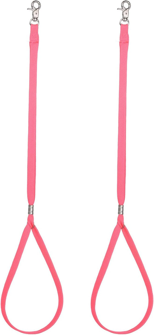 Pet Dog Grooming Loop, Dog Cat Safety Rope, Nylon Adjustable Groomer Helper Pet Grooming Loop Leash, (Pink, 2 Pcs), Intended for Small Medium Puppies/Bathing/Hair Cutting/Washing