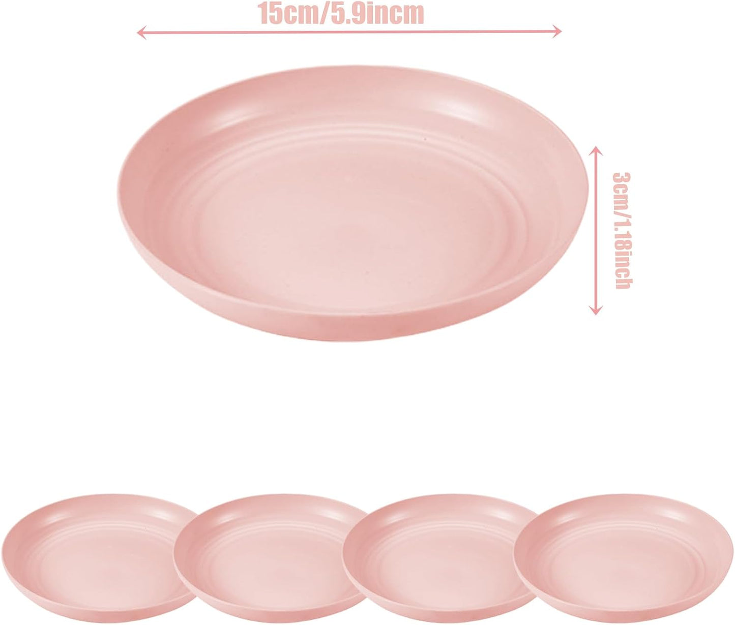 Cat Food Bowl Set, Cat Bowls Shallow Cat Food Dish Wet Food Flat Whisker Fatigue-Free, Bowls Cat Dishes Plastic & Cute Pet Bowl Dishes for Pet Cats, Dogs, and Small Animals