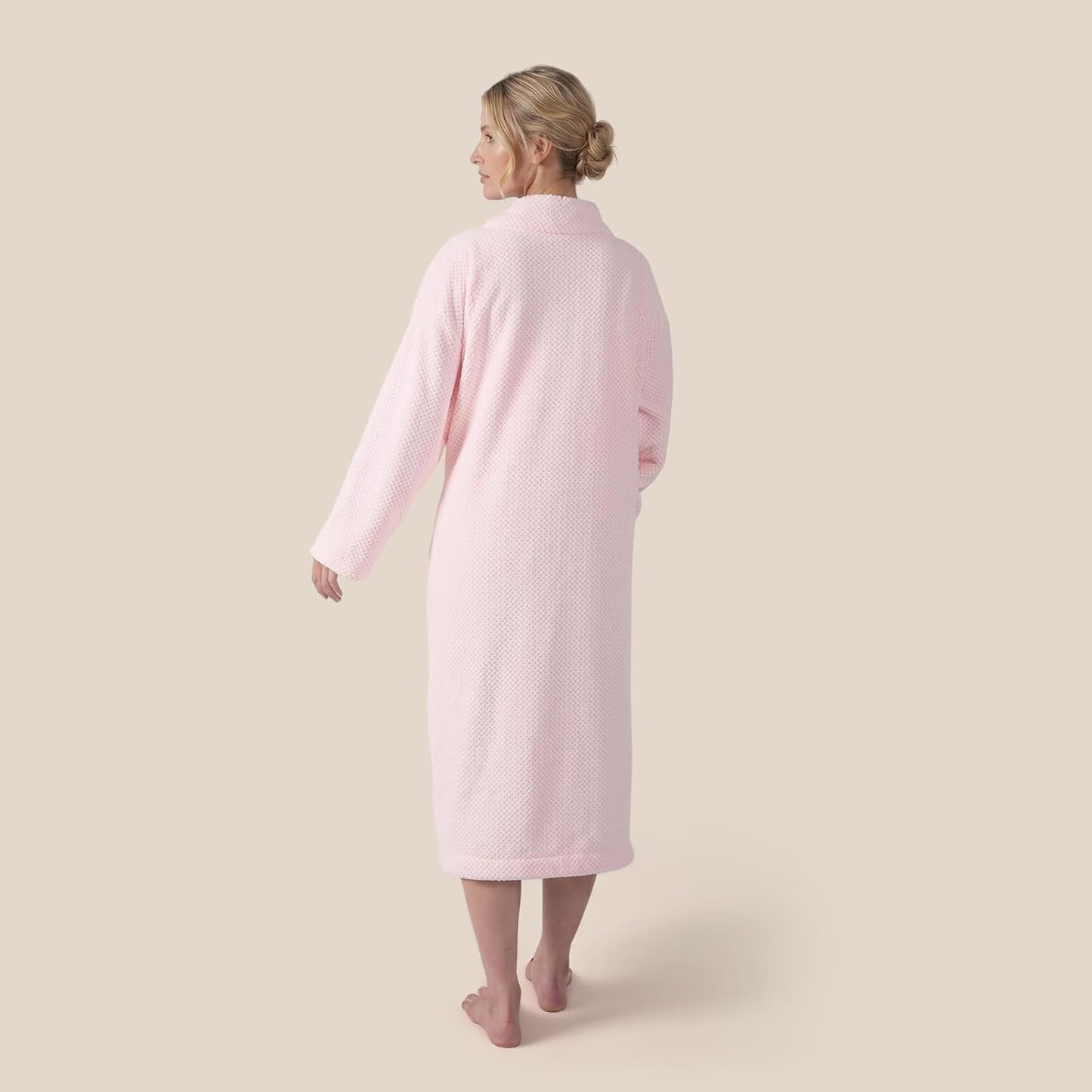 REDKISS Premium Womens Robe, Microfiber Long Bath Robe for Women, Lightweight Soft Women's Bathrobe
