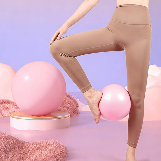 Exercise Ball for Yoga, Pilates & Fitness – Stability Ball Equipment for Home Gym & Office Chair, Yoga Ball for Core Strength Pelvic Floor Exercise Yoga Home Gym Fitness and Travel Workouts, Pink