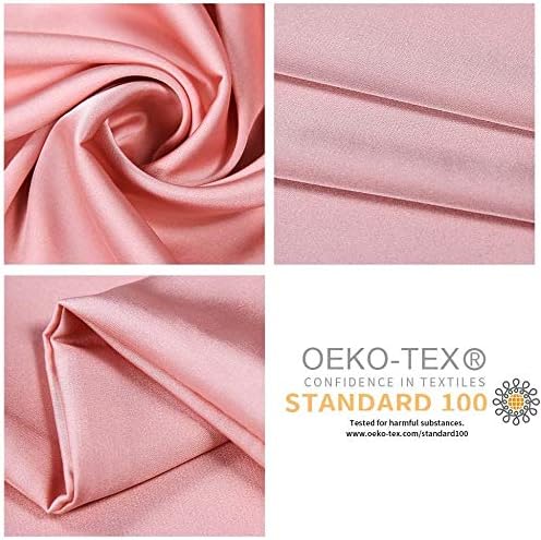 Jocoku 100% Mulberry Silk Pillowcases Set of 2 for Hair and Skin and Super Soft and Breathable Queen Size Nature Silk Pillowcases (Queen, Pink)