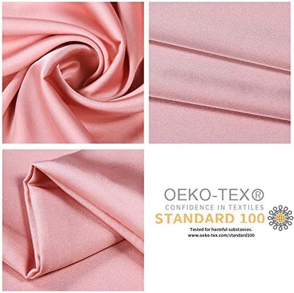 Jocoku 100% Mulberry Silk Pillowcases Set of 2 for Hair and Skin and Super Soft and Breathable Queen Size Nature Silk Pillowcases (Queen, Pink)