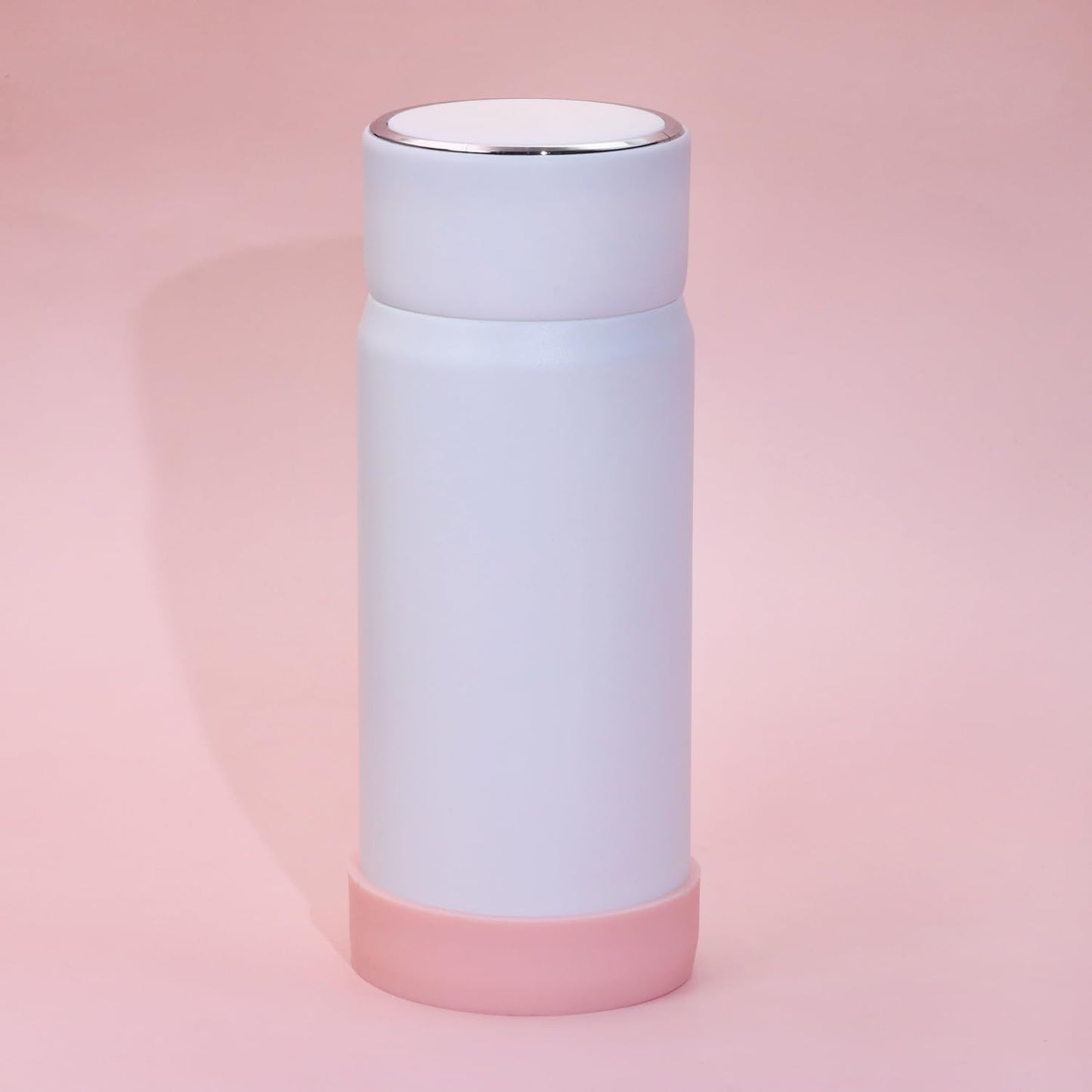 ONLYKXY 3pcs 6cm Silicon Protective Cup Mat Sleeve Heat-Resistant Bottle Holder Rubber Coaster Tumblers Protector Base Pad Non-Slip Bottom Cover Ring Accessories for Thermos Cup (Light Pink)