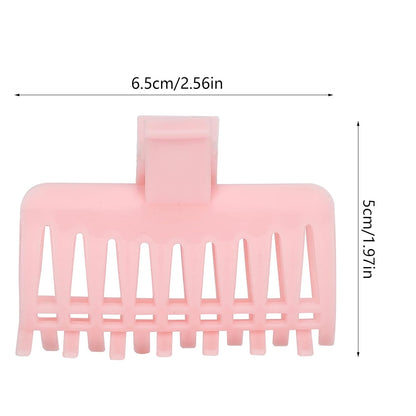 15PCS Hot Roller Clips, Curler Claw Clips for Girls Women, Hair Section Fixing Clamps, Holding Hairdressing Tool for Long and Medium Hair (Pink)