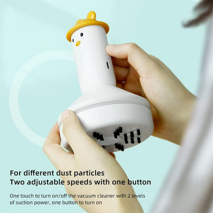 Mini Desktop Vacuum Cleaner Cute Desktop Cordless Vacuum Cleaner Multifunction Handheld Portable,Pink