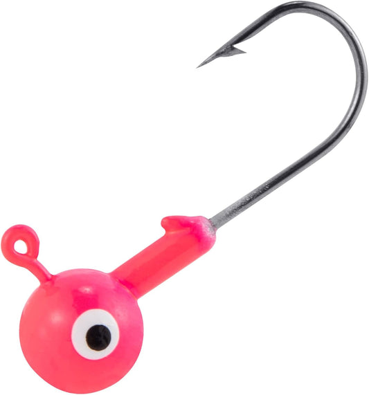 Dr.Fish 20 Pack Fishing Jig Heads, Crappie Jig Round Ball Head Freshwater Fishing Hooks Bass Trout Panfish Walleye Bluegill Saltwater