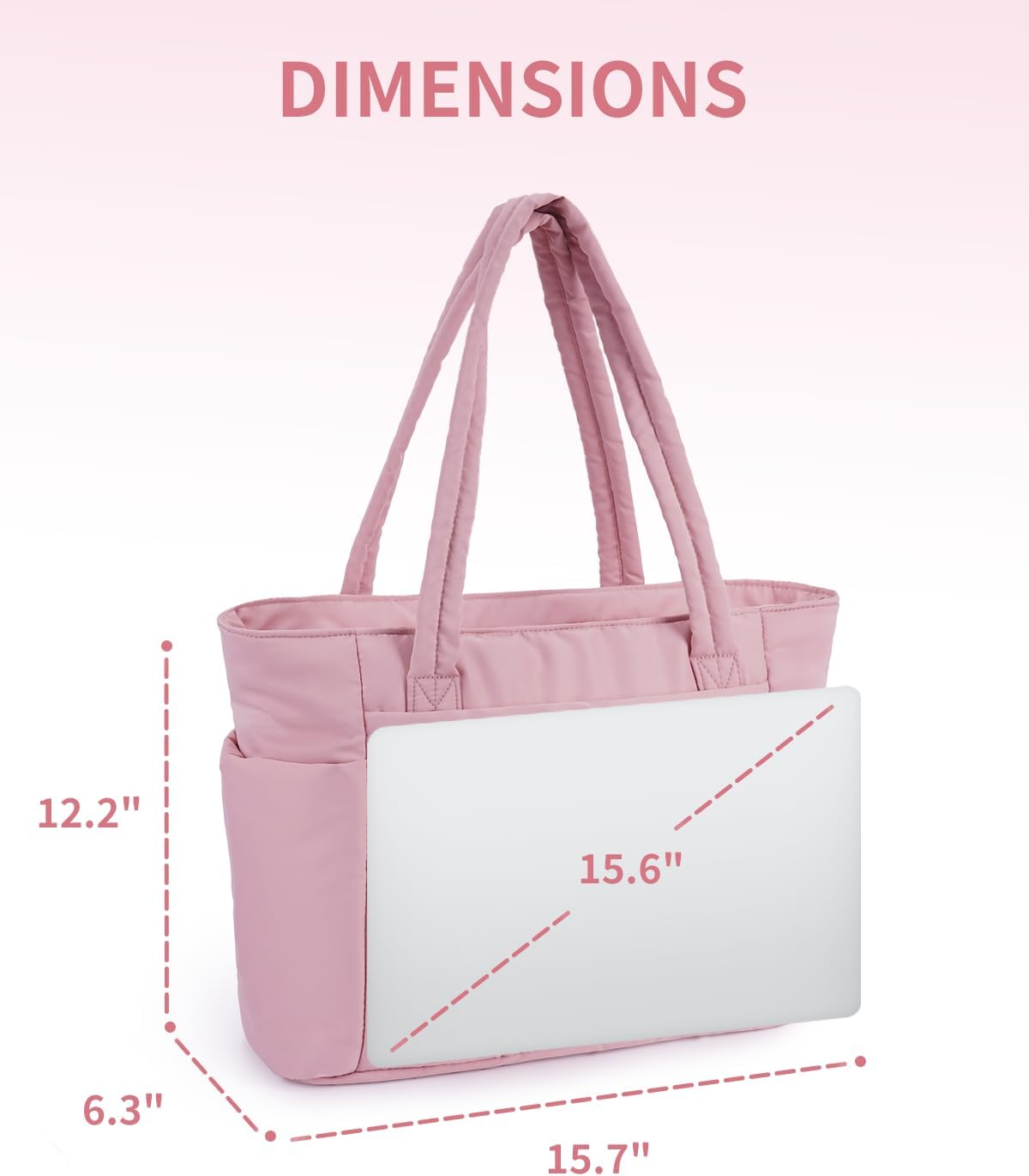 Wandering Nature Tote Bag for Women, Puffy Handbags for Work, Travel, Nurse