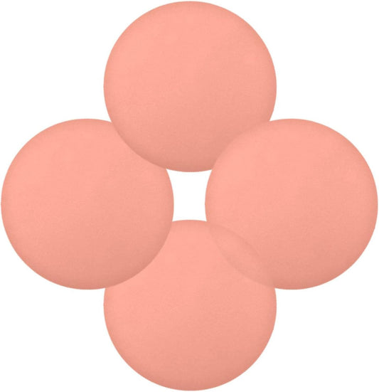 Peach Color Round Placemats, Non-Slip Washable Table Mats Set of 6, 15.4 Inch Heat-Resistant Place Mats for Kitchen