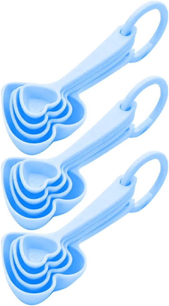 3Sets Heart Shaped Dessert Spoons Creative Plastic Flatware for Home and Restaurant Wedding Tableware Ideal for Serving Desserts and Appetizers