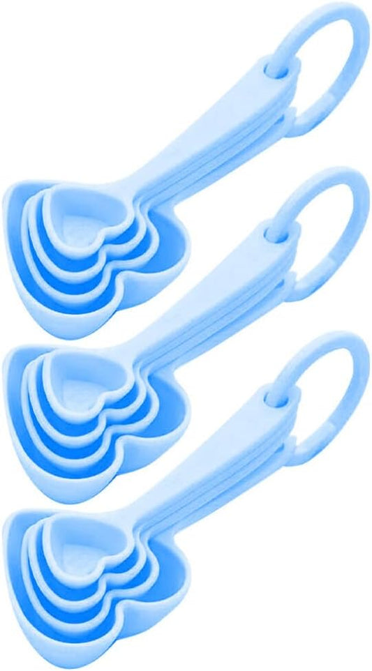3Sets Heart Shaped Dessert Spoons Creative Plastic Flatware for Home and Restaurant Wedding Tableware Ideal for Serving Desserts and Appetizers