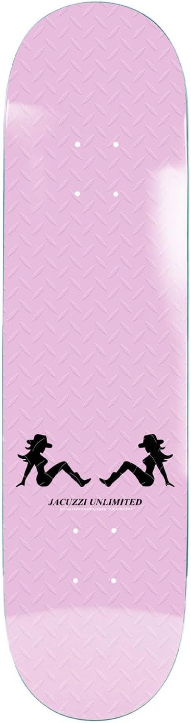 JacuzziUnlimited Skateboard Deck Cowgirls Jet Ski Pink 8.5" x 31.5" with Grip