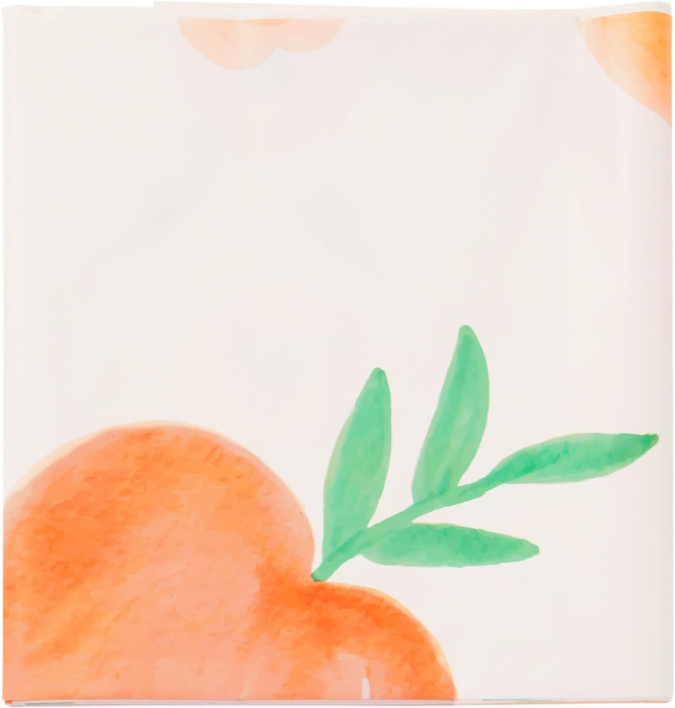 Sparkle and Bash Peach Theme Tablecloth - 54 x 108 Inch, 3-Pack Plastic Tablecovers - Disposable Covers for Peach Baby Shower & Birthday Party Decor