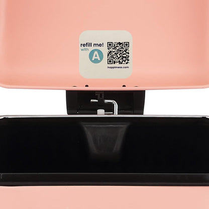 happimess HPM1007J Betty Retro 8-Gallon Step-Open Trash Can, Fingerprint Resistant, Modern, Minimalistic for Home, Kitchen, Laundry Room, Office, Bedroom, Bathroom, Flamingo Pink