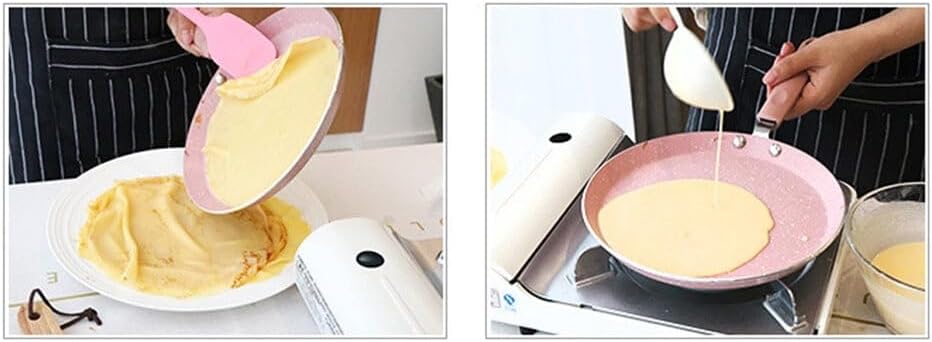 2026 NEW Square Non Stick Crepe Pan Frying for Restaurant Pink
