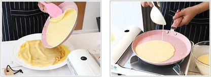 2026 NEW Square Non Stick Crepe Pan Frying for Restaurant Pink