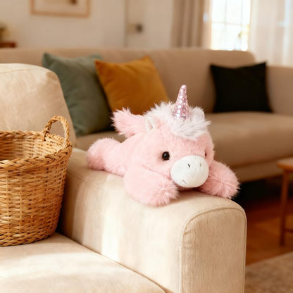 PEACH CAT Unicorn Stuffed Animal Cute Plushies Small Plush Toys Gifts for Kids Pink