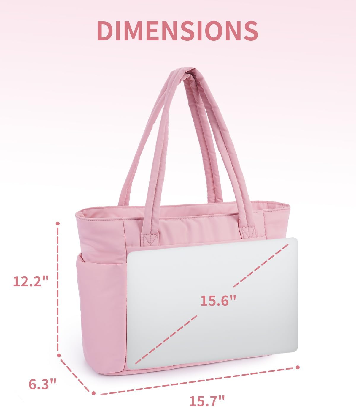 Wandering Nature Tote Bag for Women, Puffy Handbags for Work, Travel, Nurse