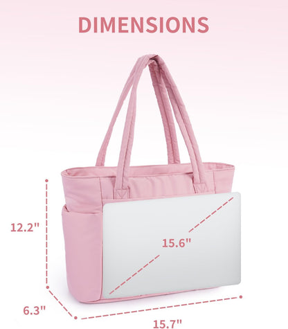 Wandering Nature Tote Bag for Women, Puffy Handbags for Work, Travel, Nurse