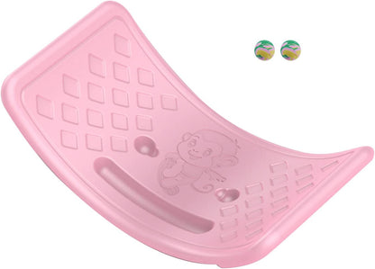 Rocker Board Balancing Training,Balance Board, Plastic Balance Seesaw Board with Elastic Ball, Improves Motor Skills and Build Core Strength, for Kids Toddlers Teens Balance Training, Balance boa