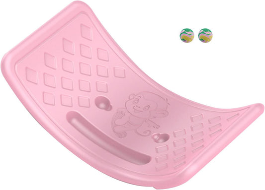 Rocker Board Balancing Training,Balance Board, Plastic Balance Seesaw Board with Elastic Ball, Improves Motor Skills and Build Core Strength, for Kids Toddlers Teens Balance Training, Balance boa