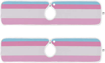 faucet mat with for kitchen sink Prevents Moisture hangable mats for kitchen sink for Kitchen Bathrooms 30”--Pink and Light Blue Straight Stripe Pattern