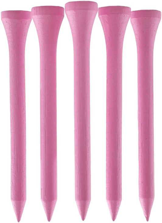 TH Golf Bamboo Golf Tees 70mm | Pack of 50 & 100 | Multiple Colour Options | Premium Durable Bamboo Golf Tees