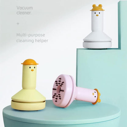 Mini Desktop Vacuum Cleaner Cute Desktop Cordless Vacuum Cleaner Multifunction Handheld Portable,Pink