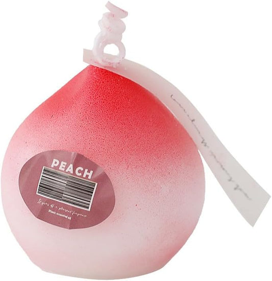 65gram Creative Lovely Kawaii Aromatherapy for Gifts Present Party Festival Anniversaries Wedding Birthday Peach Scented Candle Calm, Home Décor Burn Time of 5-7 Hours (1)