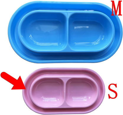 Cat Kitten Dish Dog Puppy Feeder Pet Bowl 3 Colors New Pink