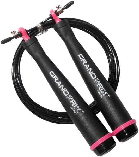 Jump Rope for Men and Women (Grand Prix Ultra Speed Series) – Adjustable Wire Rope for CrossFit, Boxing, and Fitness Training – Smooth, Fast, Tangle-Free Rotation (Made in Korea)