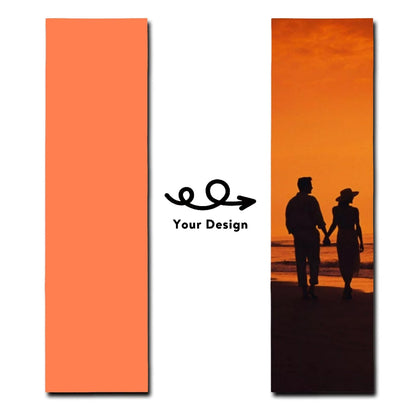 Custom Skateboard Grip Tape Personalized Picture Logo Text Scooter Griptape Longboard Stickers Design Sandpaper for Skateboards Customized Skateboarding Gifts for Men Women, Coral