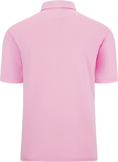 Men's Polo Shirts Short Sleeve Moisture Wicking Performance Golf Shirts Collared Lightweight Casual T-Shirt Athletic