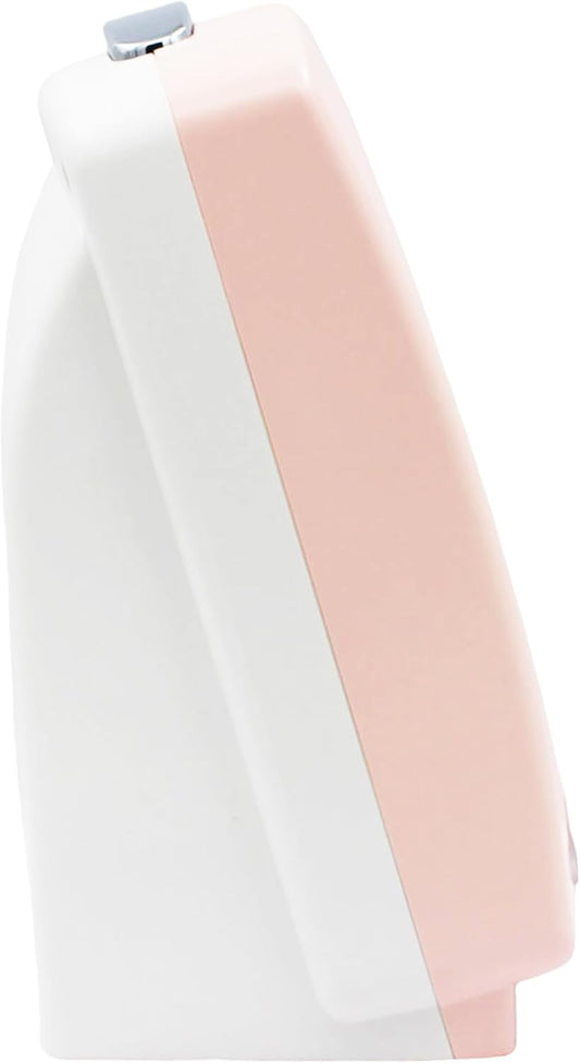 SEIKO QHP012PLH Non Ticking Melodies and Bedroom Alarm Clock, Pink, 4.7 x 5 Inches