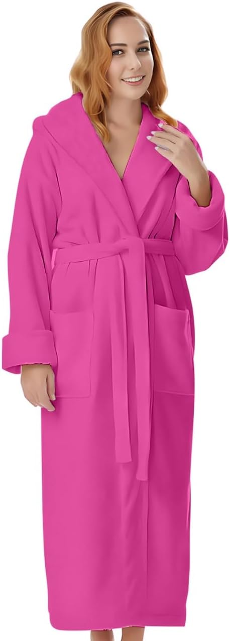 KAHAF COLLECTION Cotton Terry Robes for Women and Men, Terry Shawl Collar Bathrobe, ONE SIZE - UNISEX Men & Women Spa Robe