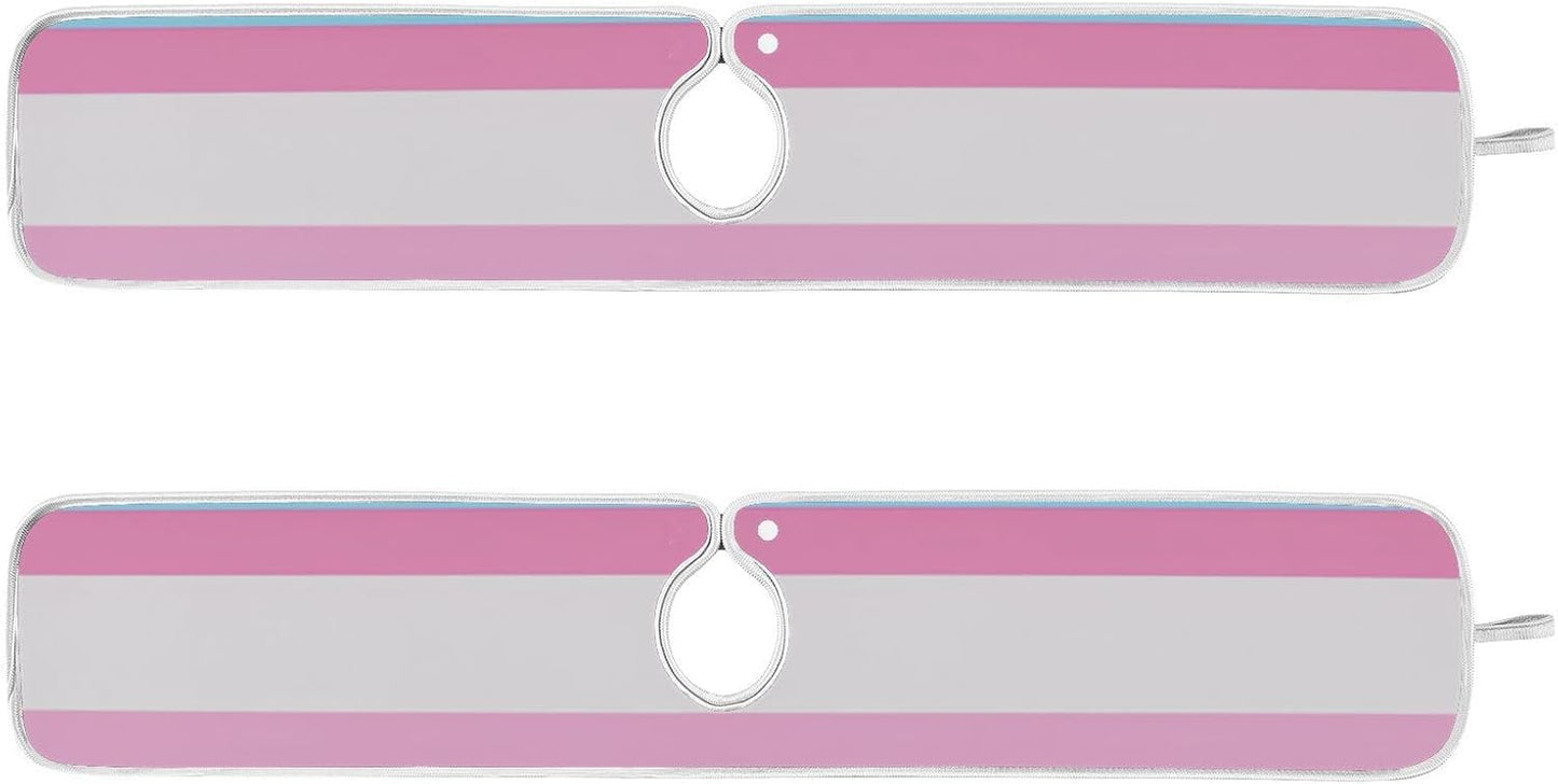 faucet mat with for kitchen sink Prevents Moisture hangable mats for kitchen sink for Kitchen Bathrooms 30”--Pink and Light Blue Straight Stripe Pattern