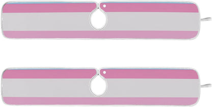 faucet mat with for kitchen sink Prevents Moisture hangable mats for kitchen sink for Kitchen Bathrooms 30”--Pink and Light Blue Straight Stripe Pattern