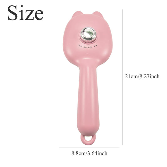 Self-Cleaning Dog Brush for Small Breeds - Adjustable Bristle Grooming Tool for Puppies, Yorkies, Shih Tzus, Maltipoos & Malteses (Pink)