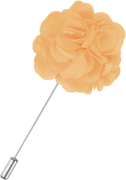 M METERXITY Flower Lapel Pins for Men, Boutonnieres Pin Camellia Flower Groom Boutonnieres for Wedding/Graduation