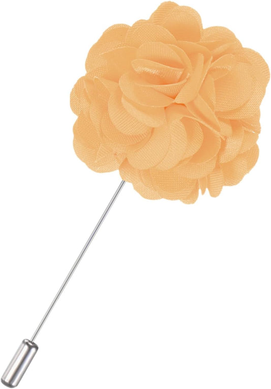 M METERXITY Flower Lapel Pins for Men, Boutonnieres Pin Camellia Flower Groom Boutonnieres for Wedding/Graduation