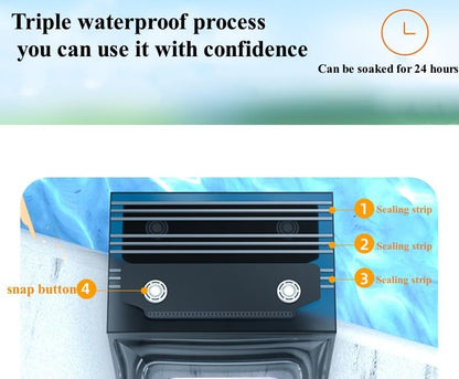 Waterproof Phone Pouch,Floatable Waterproof Phone Pouch with Touchscreen,Universal IPX8 Waterproof Cell Phone Case,Underwater Photography,for Swimming,Rafting,Diving,for All Models (Pink)